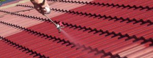 Takbehandling av rött tak
